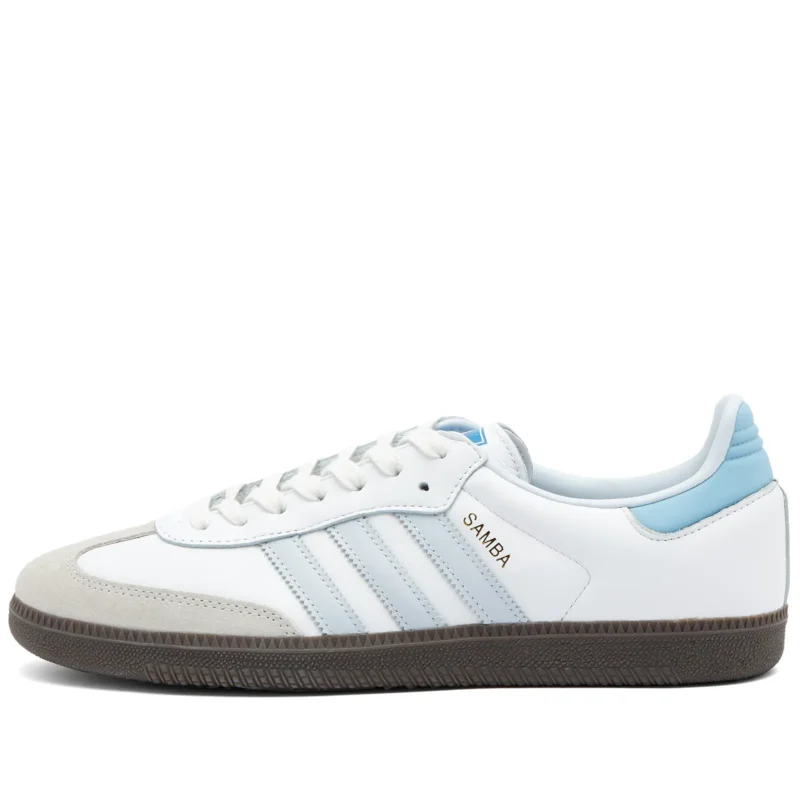 Adidas Samba OG Core White & Halo Blue