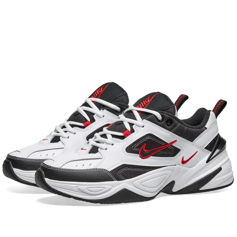 Nike M2K Tekno White, Black & University Red - Image 2