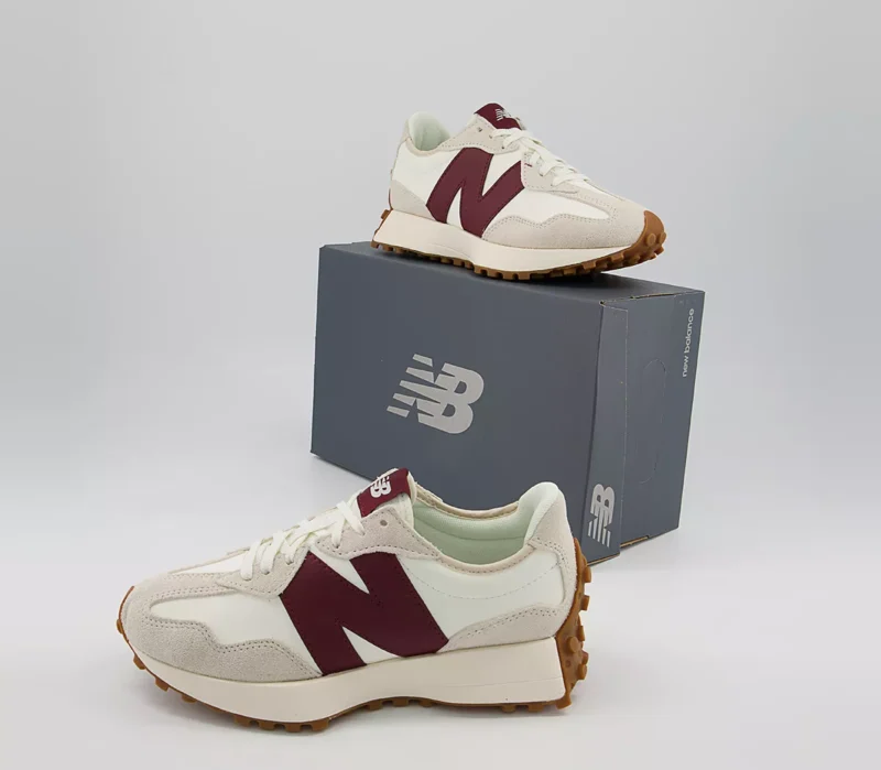 New Balance 327 Trainers Moonbeam Burgundy - Image 2