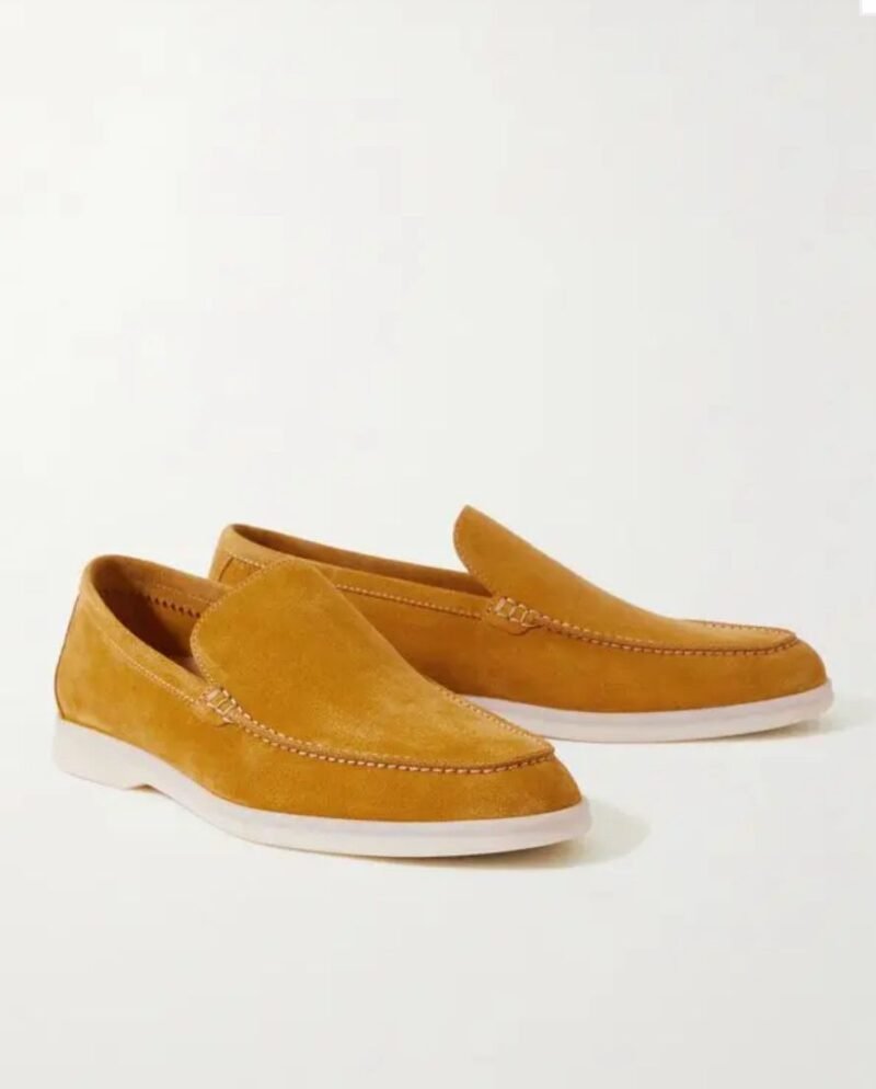 Loro Piana Summer Walk Yellow Yacht Loafers