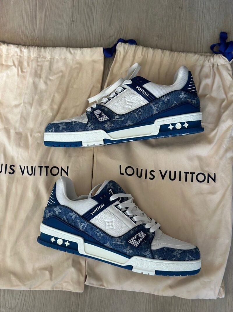 Louis Vuitton LV Trainers Monogram Denim (Blue) - Image 2