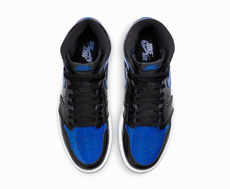 Nike Jordan Retro 1 High OG Leather Patent Royal - Image 2