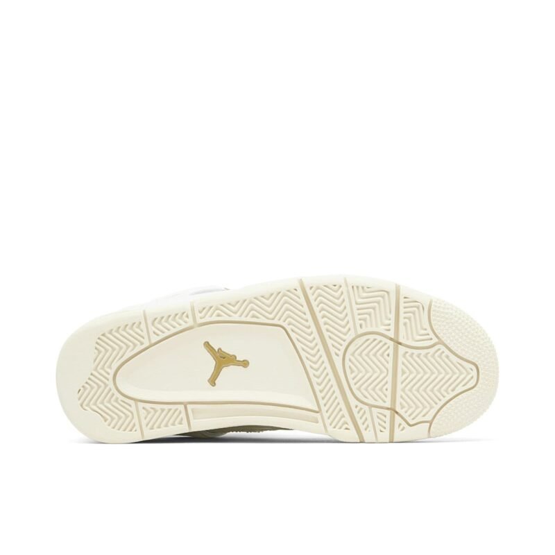 Air Jordan 4 Retro Sail Metallic Gold Womens - Image 3