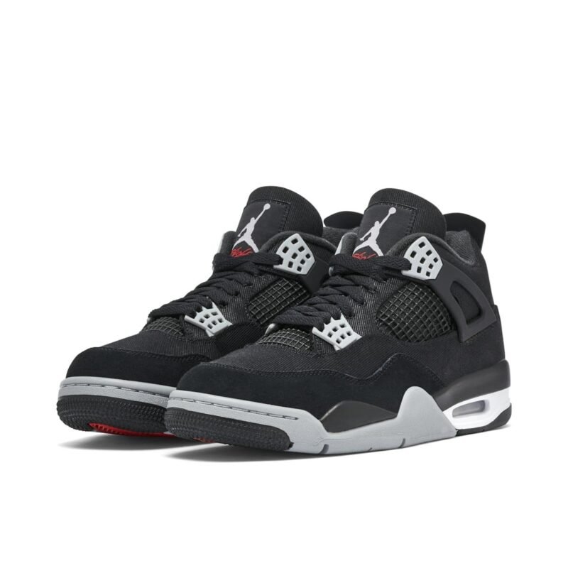 Air Jordan 4 Retro SE Black Canvas - Image 2