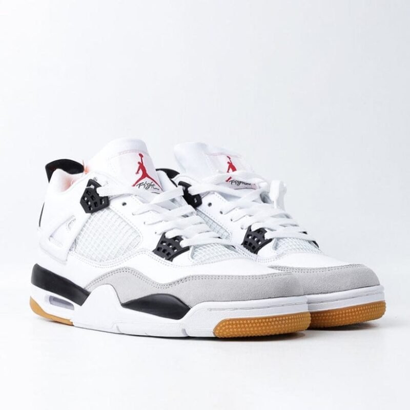 Air Jordan 4 White x Black SB - Image 2