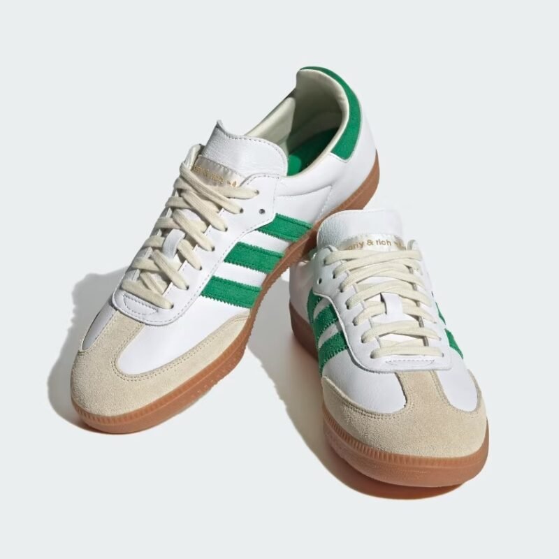 adidas Samba OG Sporty & Rich White Green - Image 3