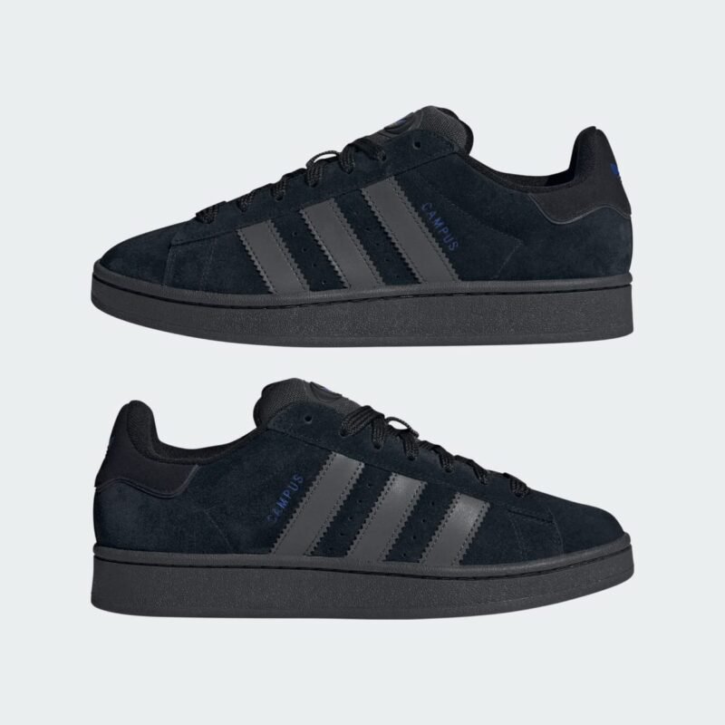 Adidas Campus 00s Shoes Core Black / Carbon / Lucid Blue - Image 3